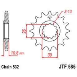 Звездочка передняя JT Sprockets (шаг 532 ) JT JTF585
